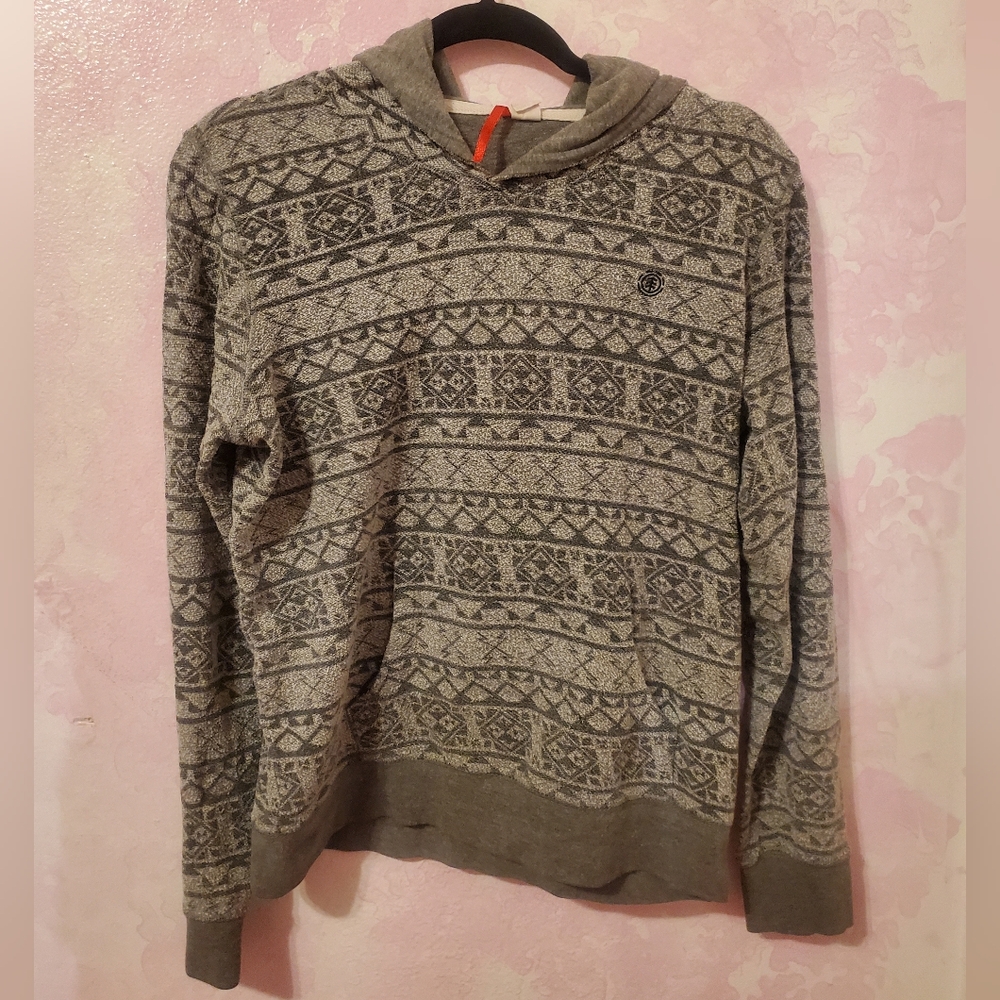 Element Gray Patterned Men's Sweater - image 1